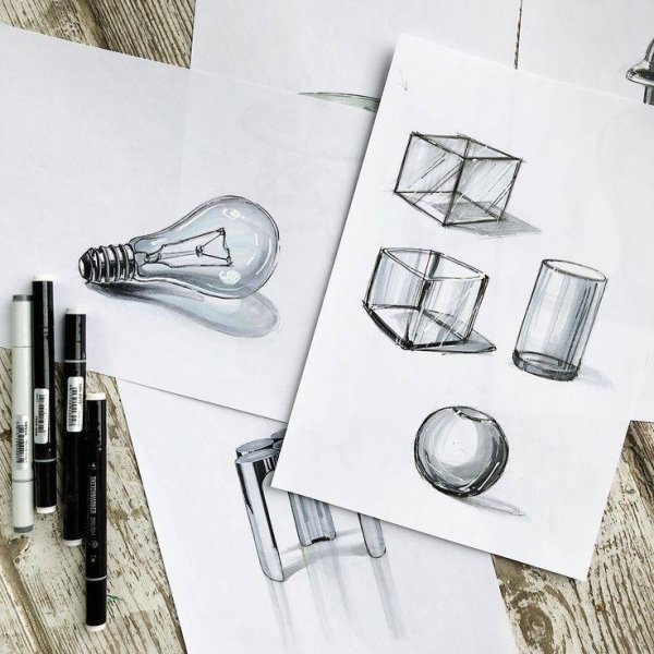 Скетчинг интерьера для начинающих