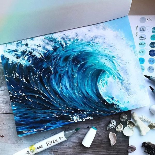 Водные маркеры для рисования