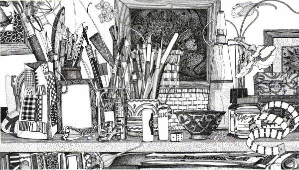 Наброски людей маркером