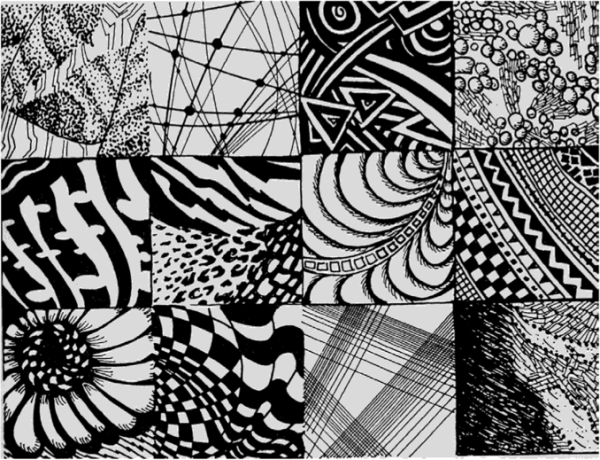 Графический портрет девушки