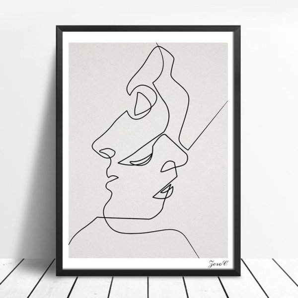 Портрет гелевой ручкой