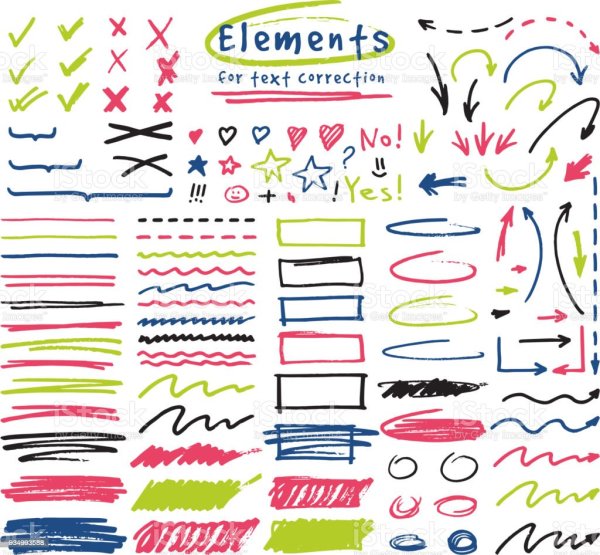 Красивые заголовки маркером