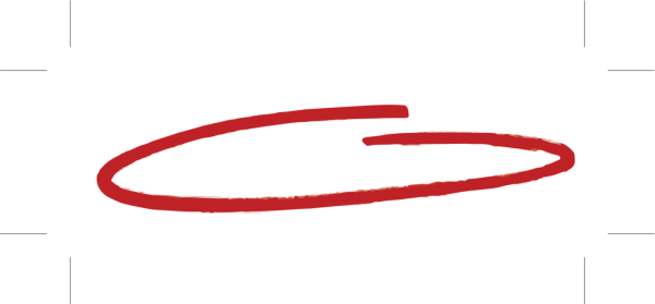 Обведено маркером