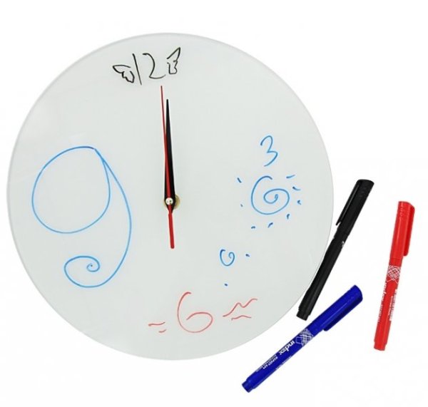 Необычные часы рисование