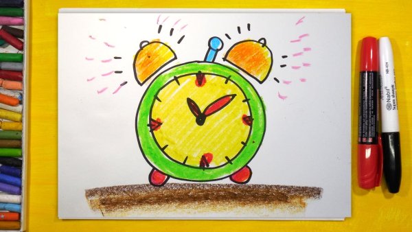 Рисование с детьми часы