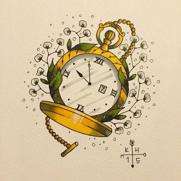 Эскиз настенных часов