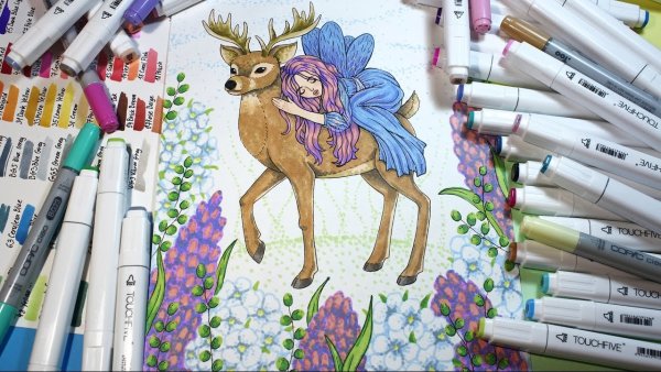 Красивые рисунки маркерами