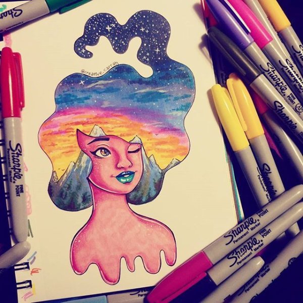 Красивые рисунки фломастерами