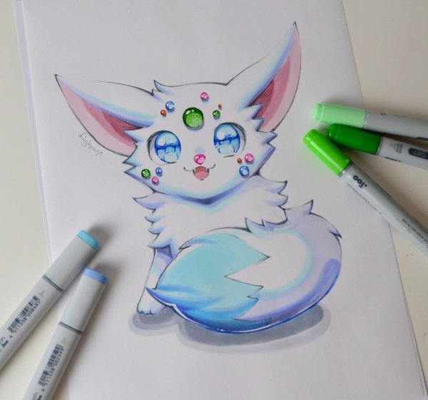 Рисунки Копик маркерами Lighane маркерами
