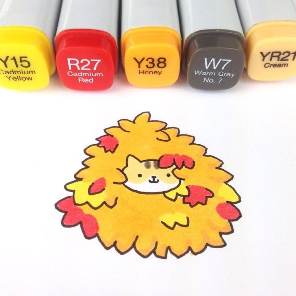 Стикеры фломастерами