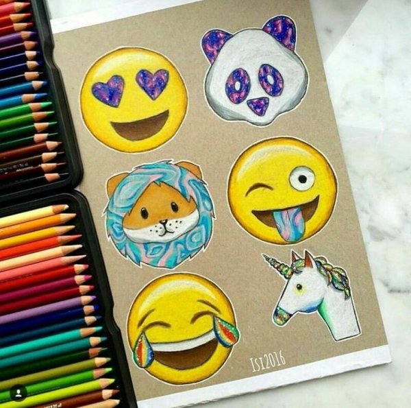 Смайлики для скетчбука