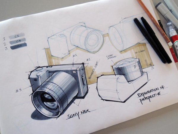 Скетчи промышленных дизайнеров