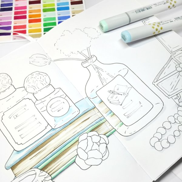 Скетч рисунки фломастерами