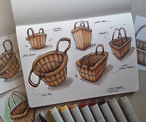 Предметы для скетчинга