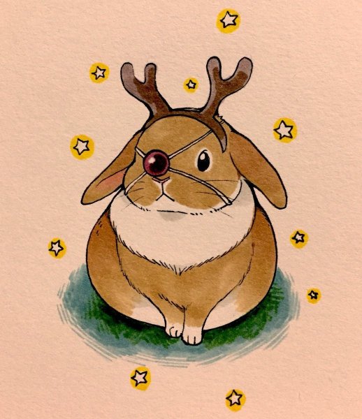 Кролик рисунок