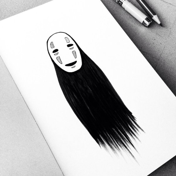 Безликий тату эскиз