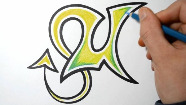 Граффити на бумаге