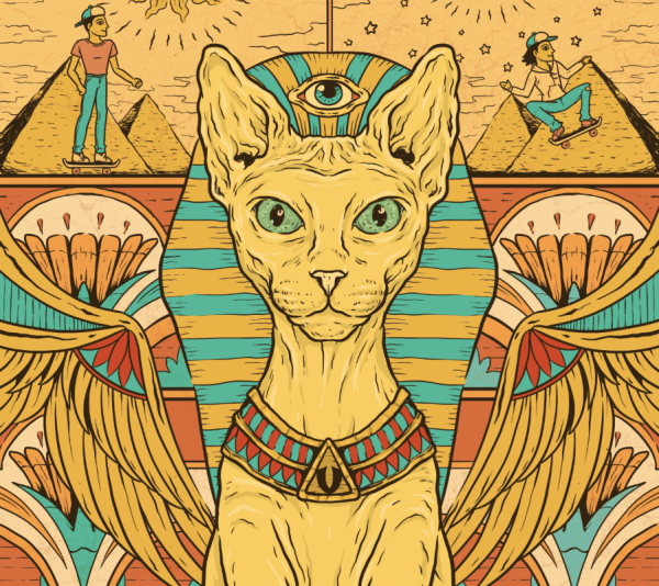 Сфинкс Египет кошка