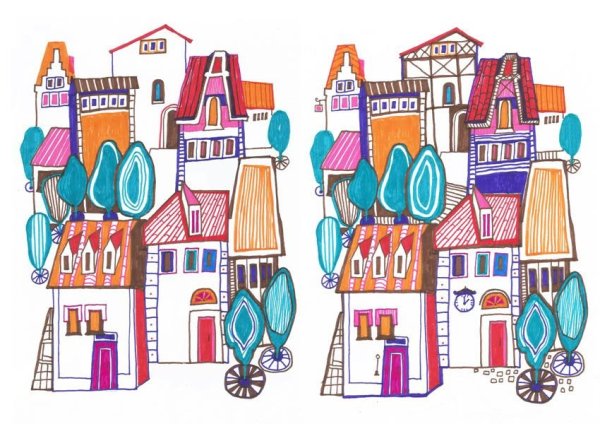 Сказочные домики Графика