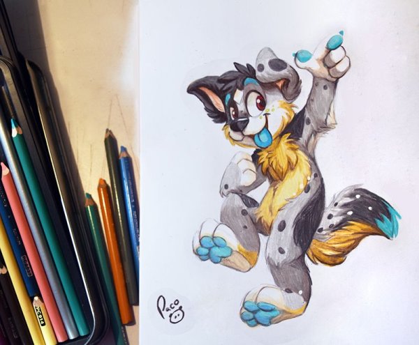 Фурри арт фломастерами