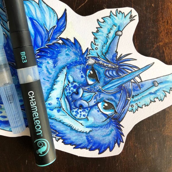 Рисунки фурри маркерами