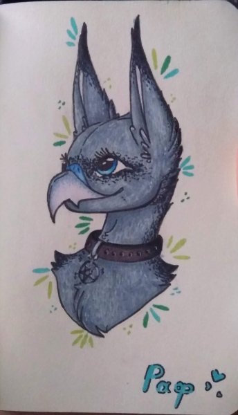 Фурри арт на бумаге