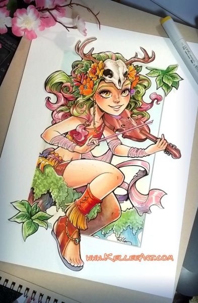 Рисунки маркерами Эльф