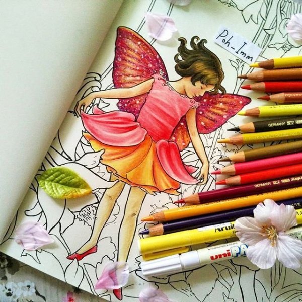 Рисунки маркерами Эльф