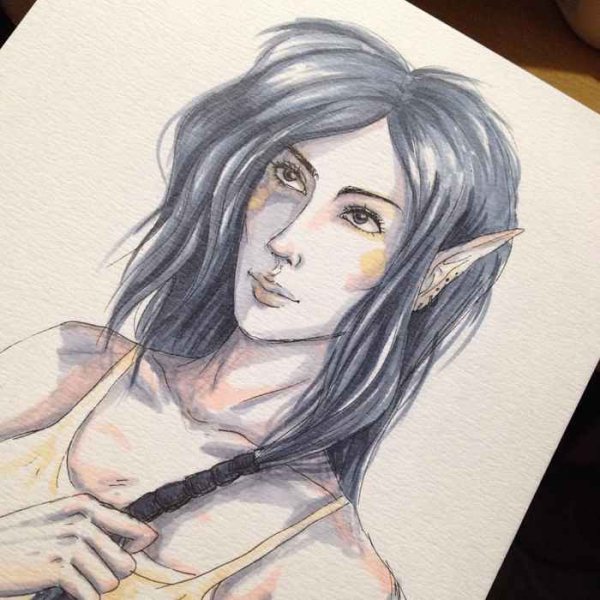 Рисунки маркерами Эльф