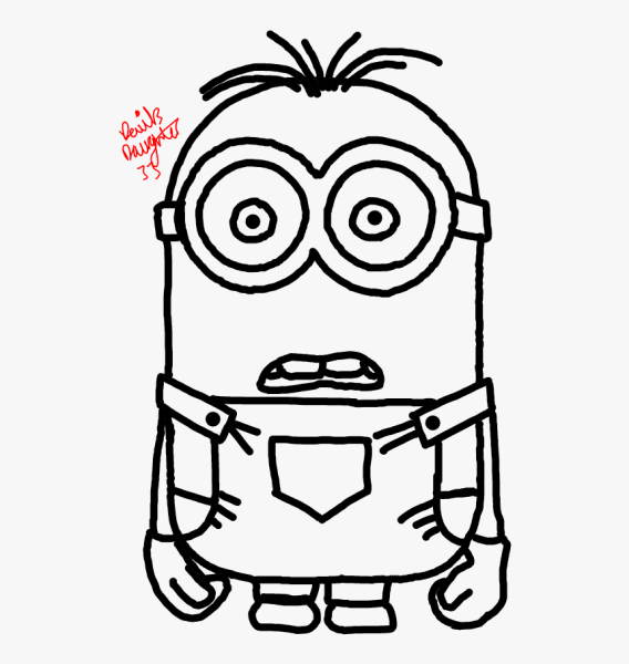Рисунки для срисовки Миньоны