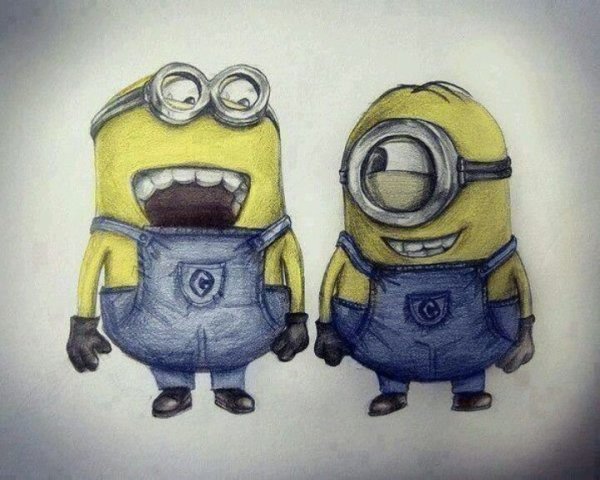 Красивые рисунки миньонов
