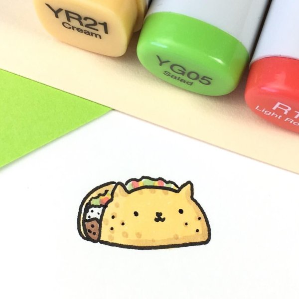 Маленькие картиночки маркерами