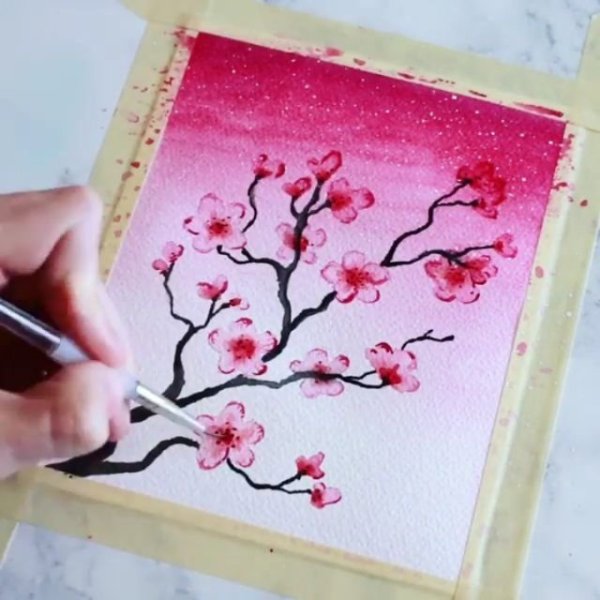Сакура фломастером