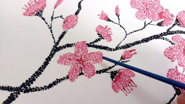 Ветка Сакуры для рисования