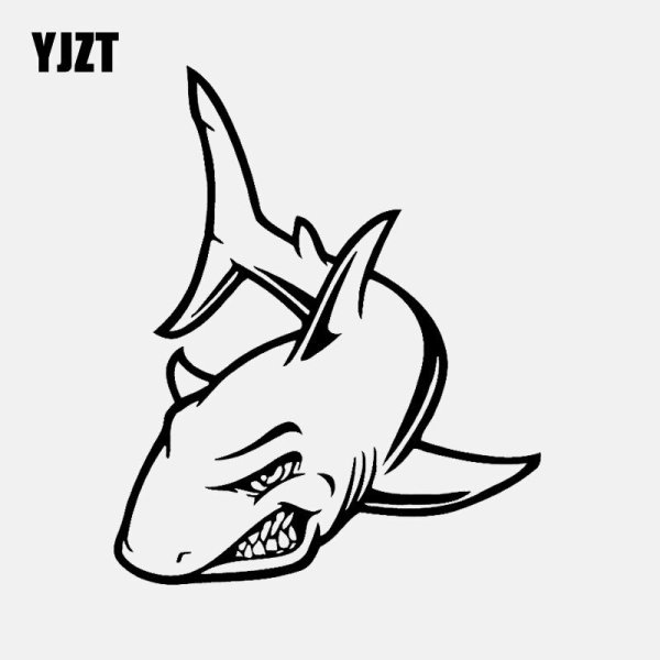 Акула трафарет