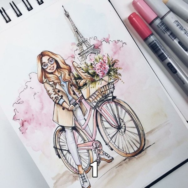 Рисунки маркерами