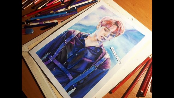 Рисунки БТС маркерами