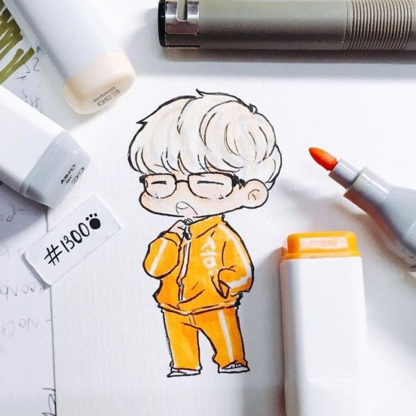 BTS маркерами