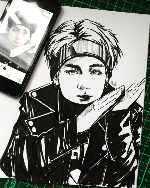 Рисунки БТС С пинтереста