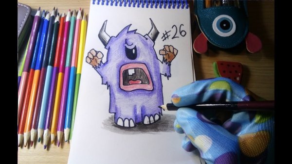 Монстрики маркерами