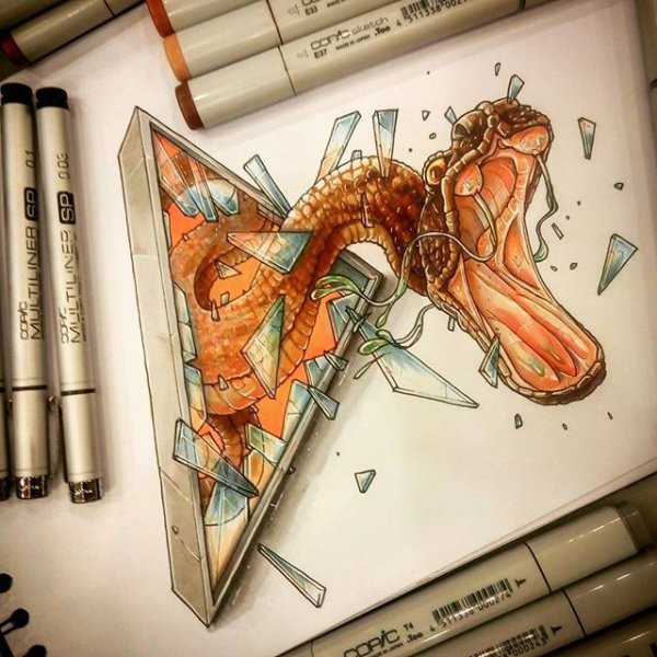 Монстры фломастером