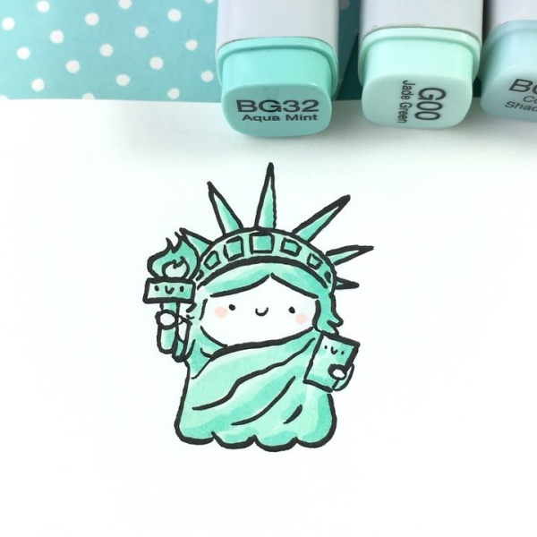 Наклейки маркерами