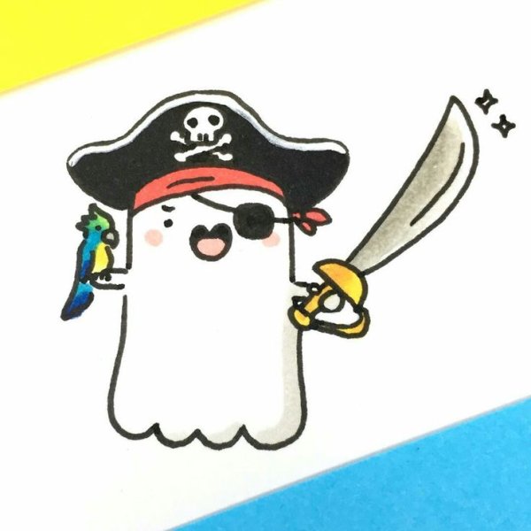 Картинки для срисовки приведения милые