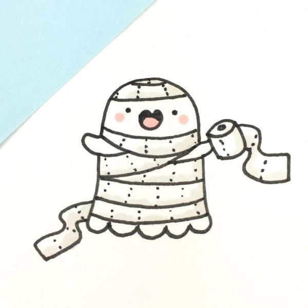 Рисунки для срисовки приведение милые