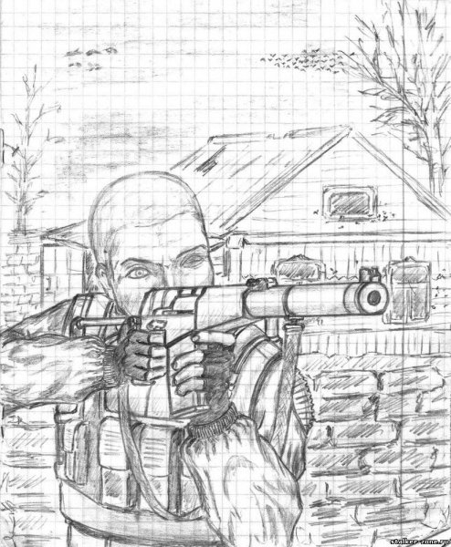 Раскраска сталкер ЧАЭС