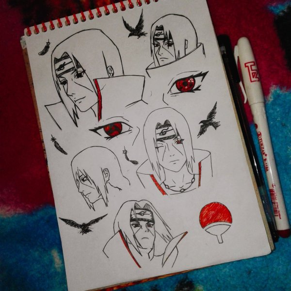 Итачи Учиха скетчбук