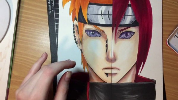 Нагато и Яхико арт