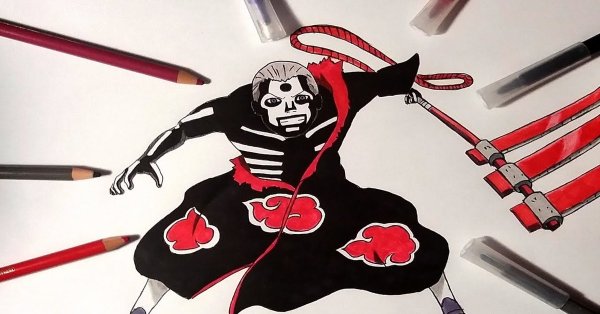 Хидан Наруто для срисовки