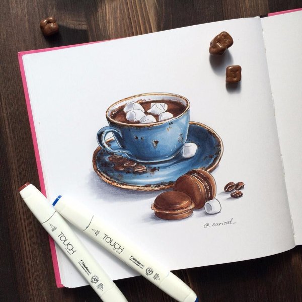 Скетчинг кофе