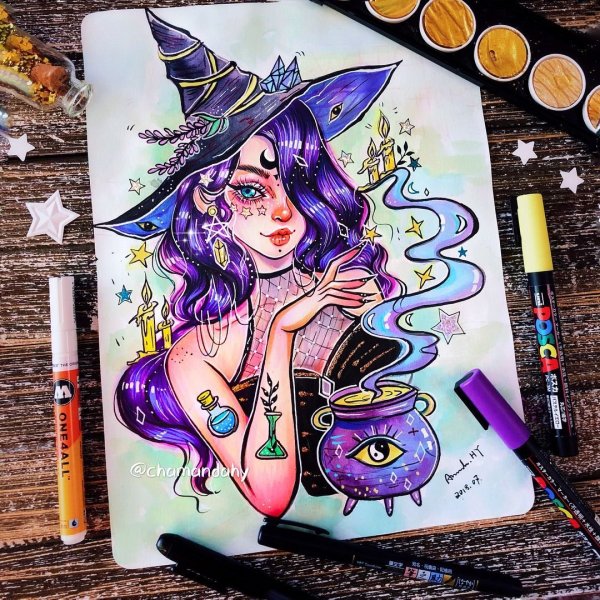 Margaret morales Art inctober рисунки на весь лист